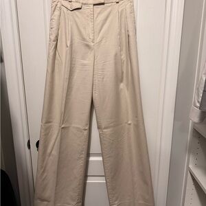 Banana Republic Beige Wide-Leg Pants